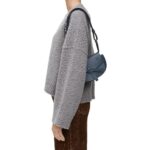 LOEWE GATE DUAL MINI BAG IN SOFT CALFSKIN AND JACQUARD