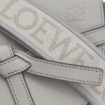 LOEWE GATE DUAL MINI BAG IN SOFT CALFSKIN AND JACQUARD