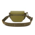 LOEWE GATE DUAL MINI BAG IN SOFT CALFSKIN AND JACQUARD