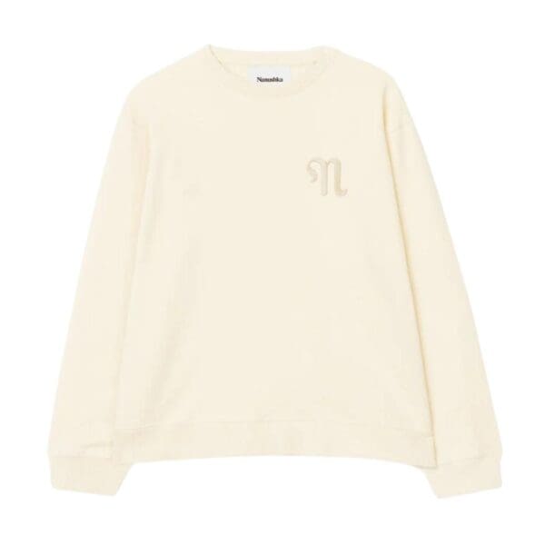 NANUSHKA MART ORGANICALLY GROWN COTTON SWEATSHIRT CREME