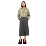 LOEWE CROPPED JACKET WITH HOOD IN COTTON BLEND