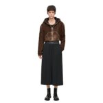 LOEWE DENIM CROPPED HOODED JACKET