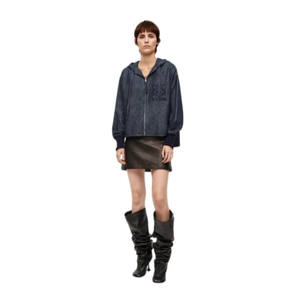 LOEWE DENIM HOODED JACKET