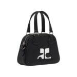 COURREGES MINI LEATHER BOWLING BAG