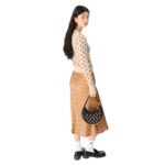 MARINE SERRE MOON JACQUARD KNIT FITTED SWEATER