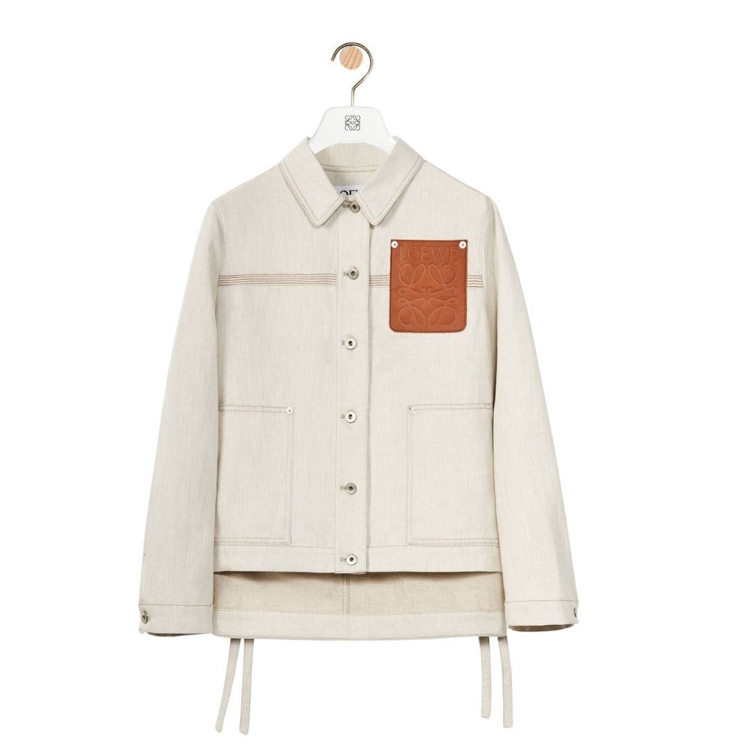 LOEWE WORKWEAR JACKET IN COTTON AND LINEN