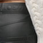 LOEWE ANAGRAM BAGGY TROUSERS IN NAPPA LAMBSKIN