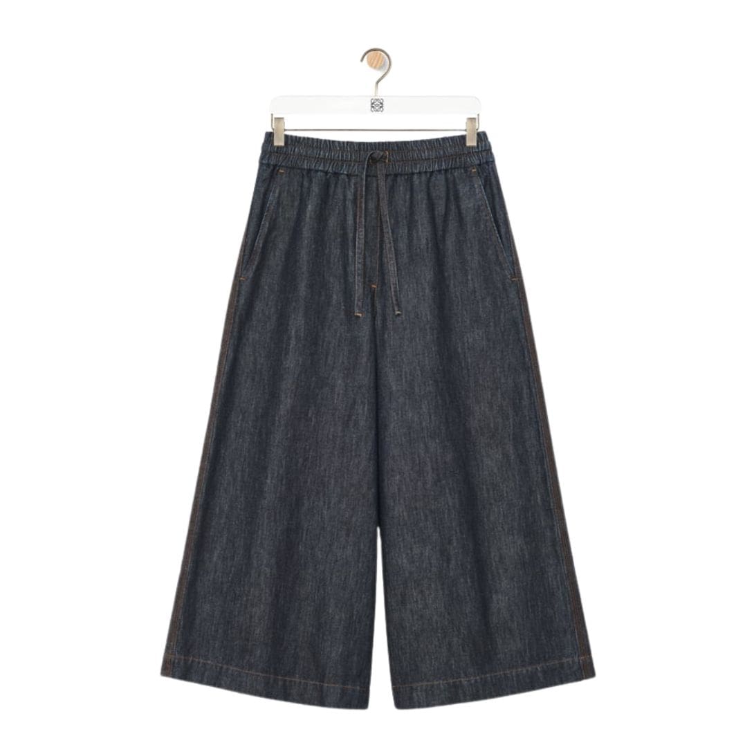 LOEWE CROPPED TROUSERS IN DENIM