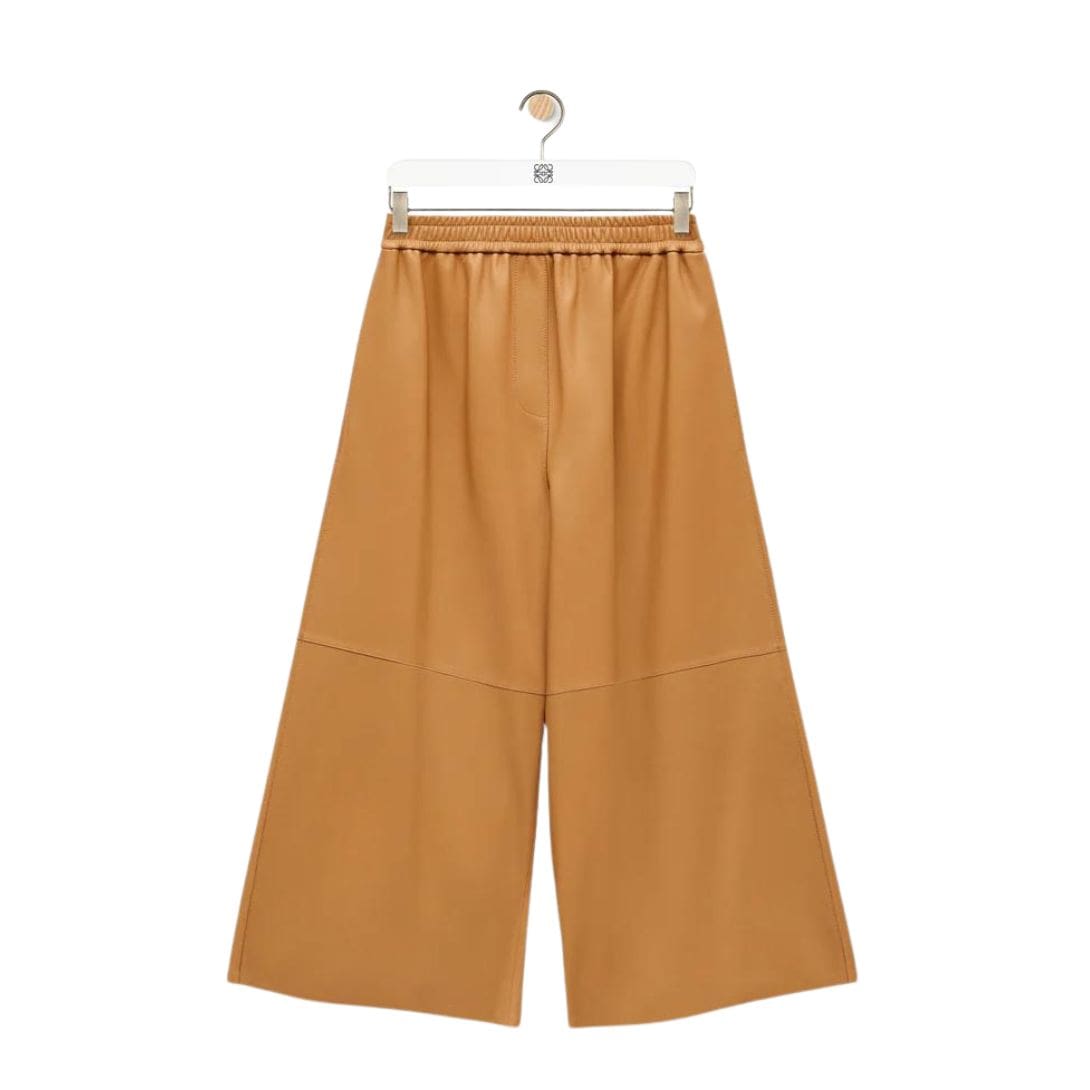 LOEWE CROPPED TROUSERS IN NAPPA LAMBSKIN