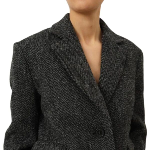 SAKS POTTS MATTEO BLAZER HERRINGBONE GREY