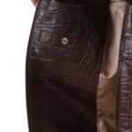 SAKS POTTS MICK JACKET BROWN CROCO