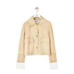 LOEWE BUTTON JACKET IN SUEDE