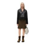LOEWE PYJAMA BLOUSE IN NAPPA LAMBSKIN AND SUEDE GOATSKIN