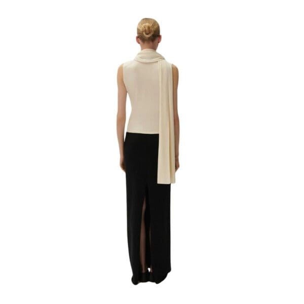MAGDA BUTRYM KNITWEAR MAXI SKIRT IN BLACK