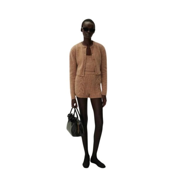 MAGDA BUTRYM MOHAIR TANK TOP IN CARAMEL