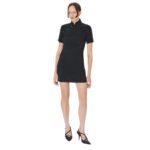 MARINE SERRE JACQUARD VISCOSE MINI DRESS
