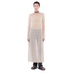 MARINE SERRE MOONOGRAM REGENERATED FLOCKED MESH TUNIC