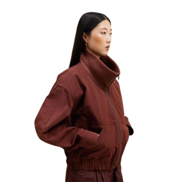 LEMAIRE DOUBLE LAYER BLOUSON WITH RIB