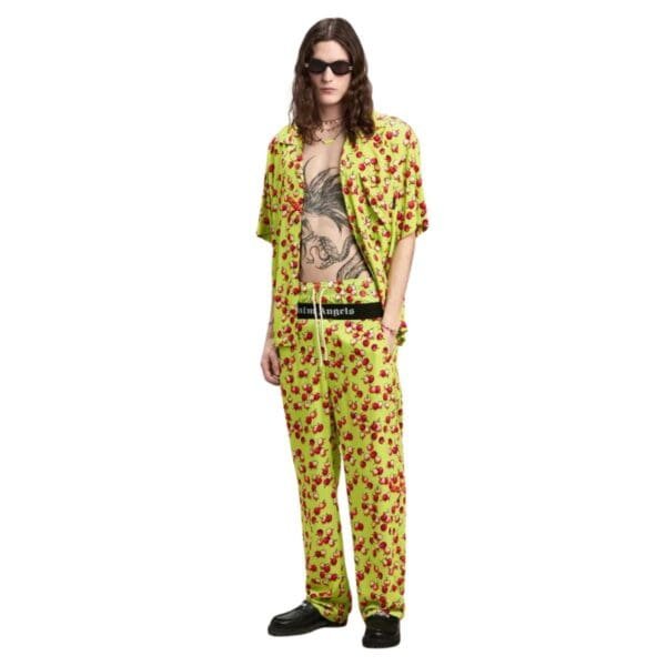 PALM ANGELS CHERRIES PAJAMA PANTS