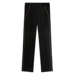PALM ANGELS MONOGRAM POCKETS BLACK PANTS