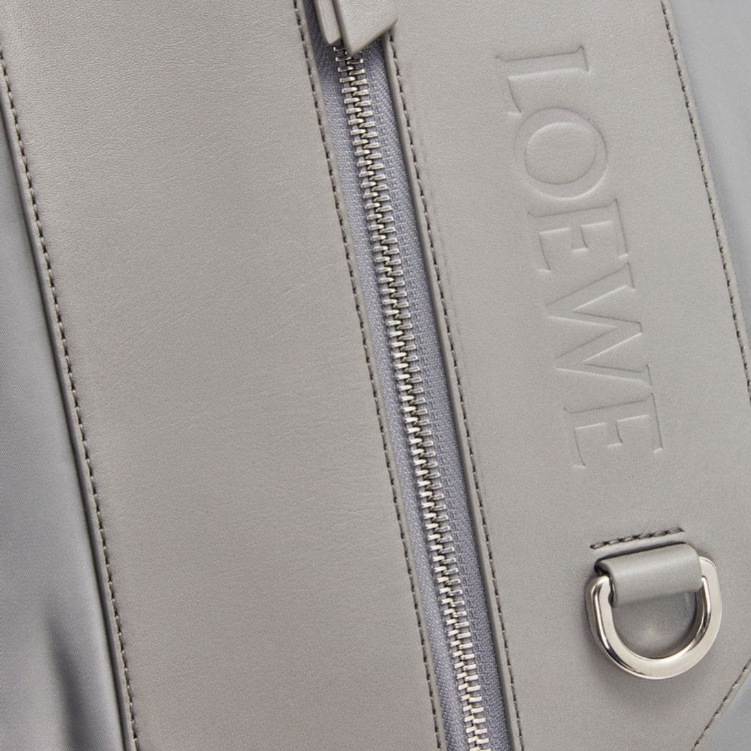 LOEWE SMALL CONVERTIBLE BACKPACK IN NYLON AND CALFSKIN