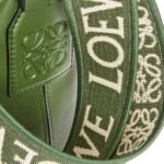 LOEWE SMALL CUBI CROSSBODY BAG IN SUPPLE SMOOTH CALFSKIN AND JACQUARD