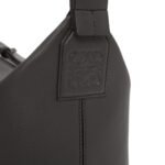 LOEWE SMALL CUBI CROSSBODY BAG IN SUPPLE SMOOTH CALFSKIN AND JACQUARD