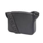 LOEWE XS MILITARY MESSENGER BAG IN SUPPLE SMOOTH CALFSKIN AND JACQUARD