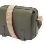 LOEWE XS MILITARY MESSENGER BAG IN SUPPLE SMOOTH CALFSKIN AND JACQUARD
