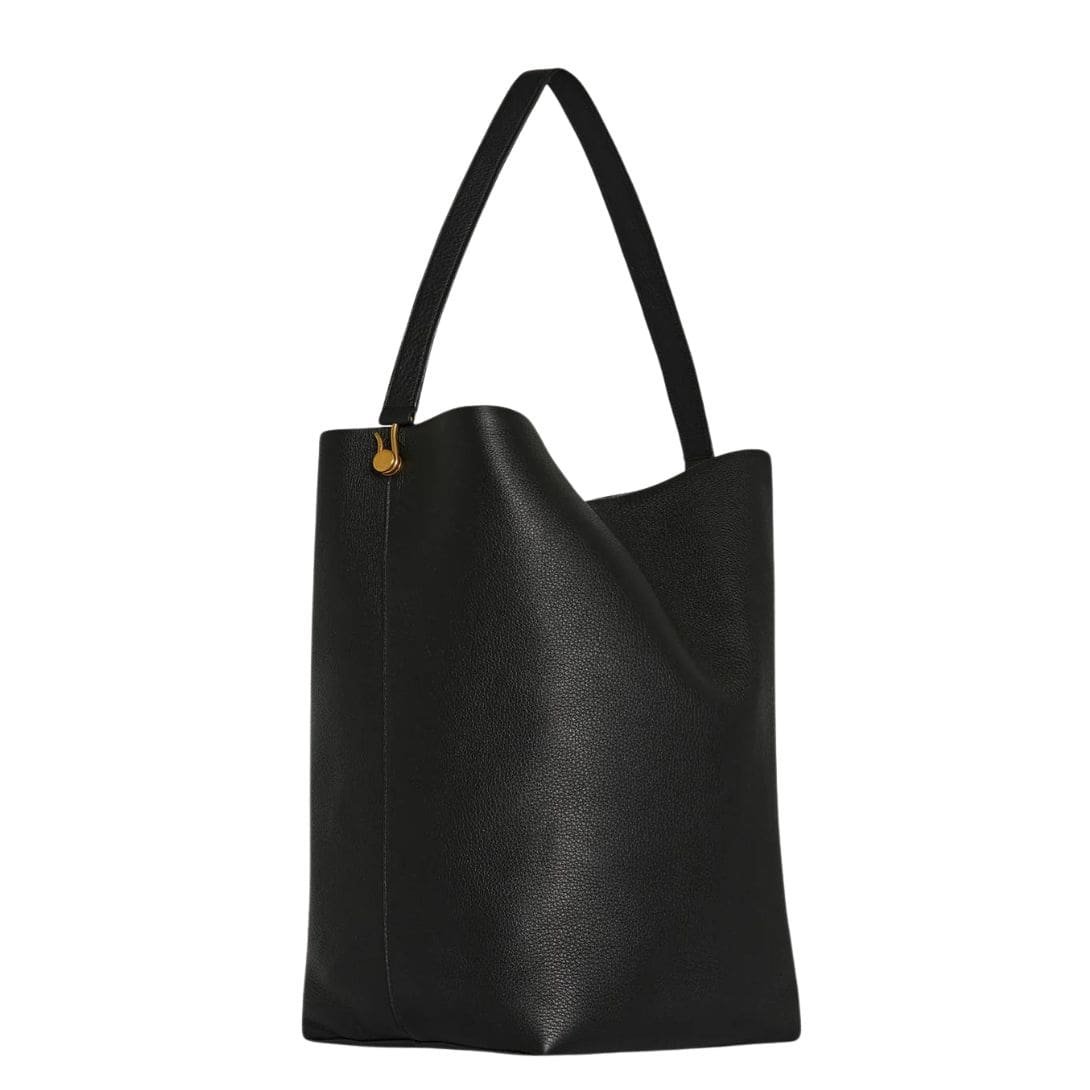 THE ROW LARGE NS HOOK TOTE BAG IN LEATHER