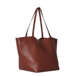 THE ROW PARK TOTE THREE BAG IN LEATHER