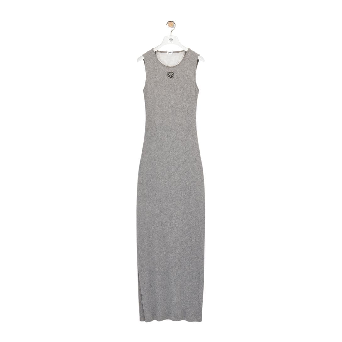 LOEWE ANAGRAM TANK DRESS IN COTTON