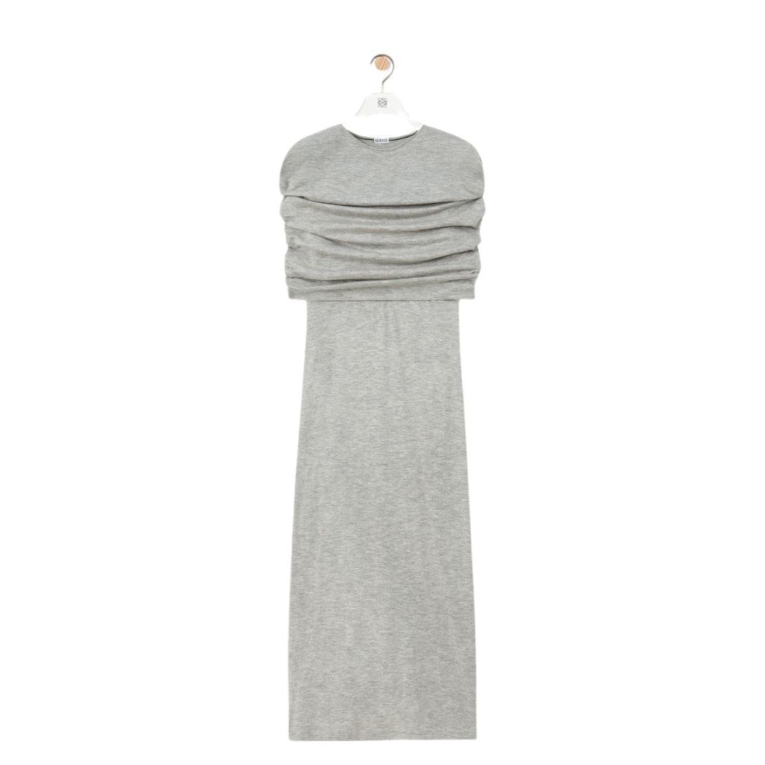 LOEWE CAPE TUBE DRESS IN CASHMERE