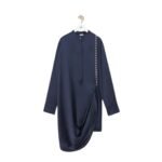 LOEWE CHAIN SHIRT DRESS IN SILK