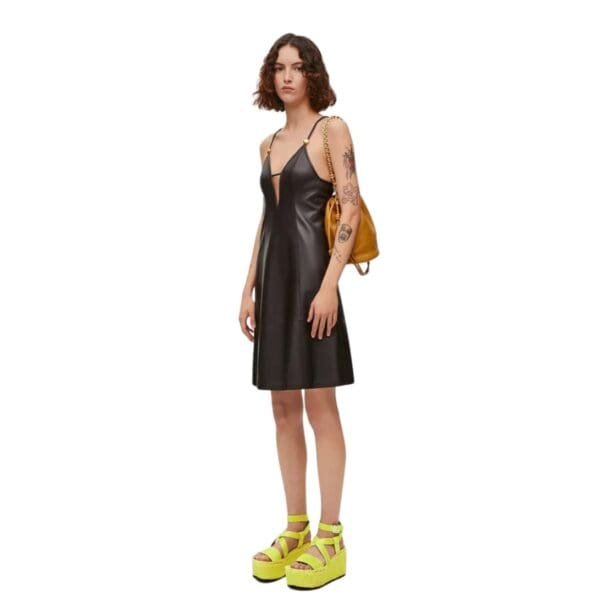 LOEWE STRAPPY DRESS IN NAPPA LAMBSKIN