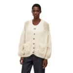 LOEWE ANAGRAM MOHAIR CARDIGAN