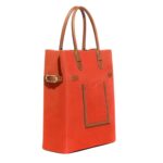 JOSEPH DUCLOS LECTOURE VERTICAL LEATHER TOTE