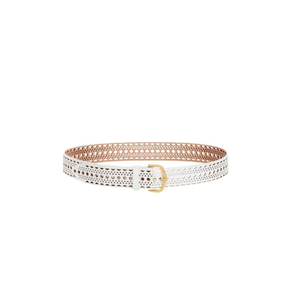 ALAIA NEO VIENNE BELT IN CALFSKIN