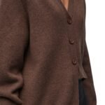 LOEWE ASYMMETRIC CASHMERE CARDIGAN