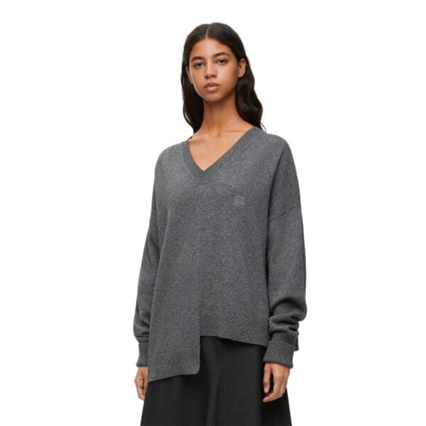 LOEWE ASYMMETRIC CASHMERE SWEATER