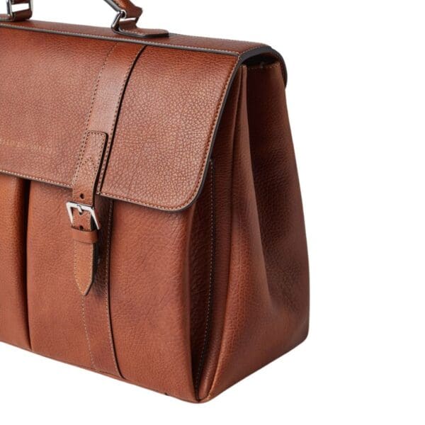BRUNELLO CUCINELLI GRAINED CALFSKIN BRIEFCASE