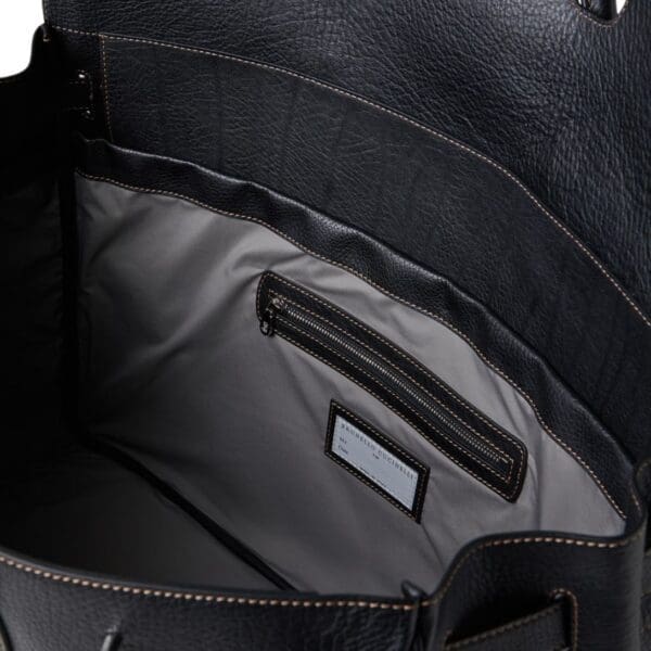 BRUNELLO CUCINELLI GRAINED CALFSKIN COUNTRY WEEKENDER BAG