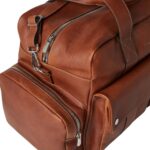BRUNELLO CUCINELLI GRAINED CALFSKIN LEISURE BAG