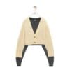LOEWE CROPPED WOOL CARDIGAN