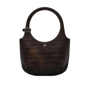 COURREGES HOLY CROCO STAMPED BAG