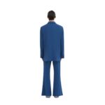 MARNI BLUE WOOL MOHAIR BLAZER WITH MARNI MENDING
