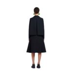 MARNI BLACK A LINE CADY JACKET WITH BACK PLEAT
