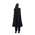 MARNI BLACK BONDED COTTON COCOON DRESS