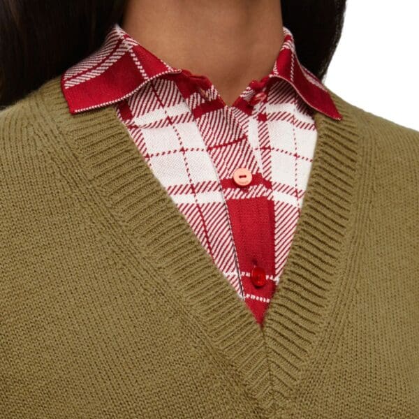 LOEWE TROMPE LOEIL SWEATER IN WOOL AND SILK