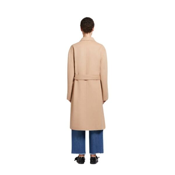 MARNI CAMEL WOOL AND CASHMERE TRENCH COAT